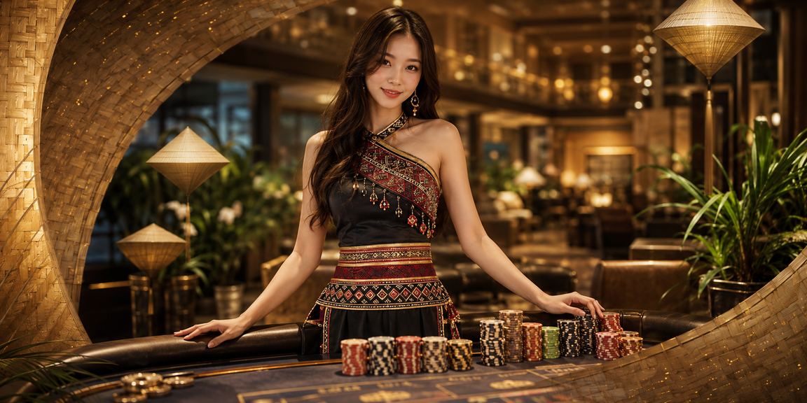 Người dùng Sapa theo dõi kèo thể thao với chiếc nón lá truyền thống